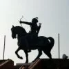 The statue of Samrat Prithiraj Chauhan