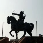 The statue of Samrat Prithiraj Chauhan