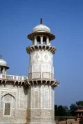 A tower at Itmad ud Daula Tomb at Agra Photographs
