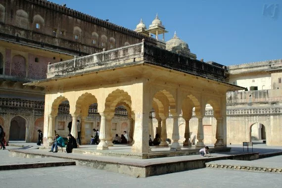 courtyard Amber Fort, Jaipur