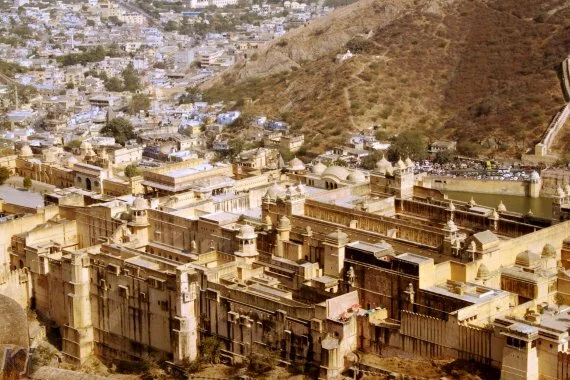 Amber Fort as seen from Vilas Mandir Jaigarh Fort, Jaipur